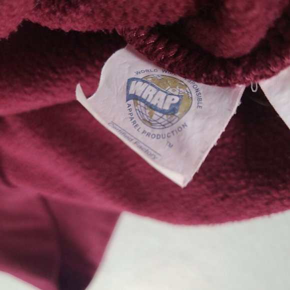 Vintage Cambridge University Official Merchandise Large Maroon Hooded Sweatshirt - Picture 15 of 16